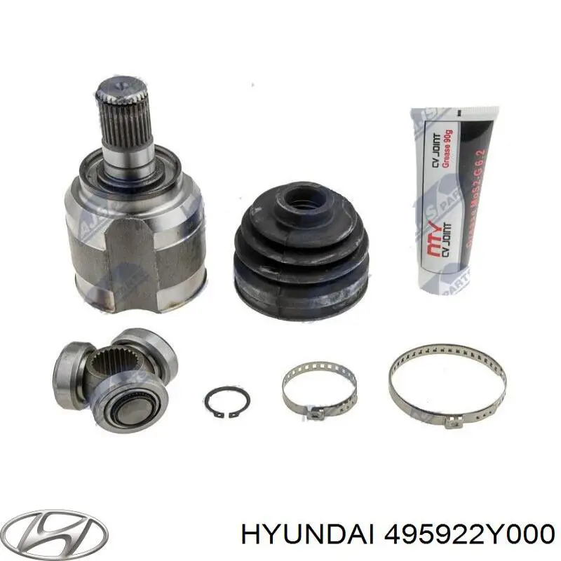 Junta homocinética interna dianteira 495922Y000 Hyundai/Kia