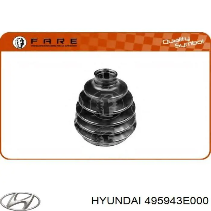Bota de proteção externa de junta homocinética do semieixo dianteiro Hyundai/Kia 495943E000 preço, a partir de 34,41 USD