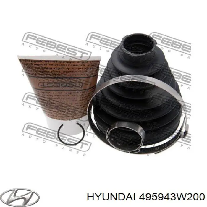 Bota de proteção externa de junta homocinética do semieixo dianteiro Hyundai/Kia 495943W200 preço, a partir de 34,95 USD