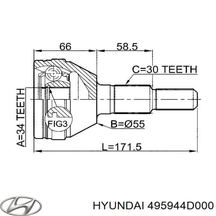Bota de proteção externa de junta homocinética do semieixo dianteiro Hyundai/Kia 495944D000 preço, a partir de 20,29 USD