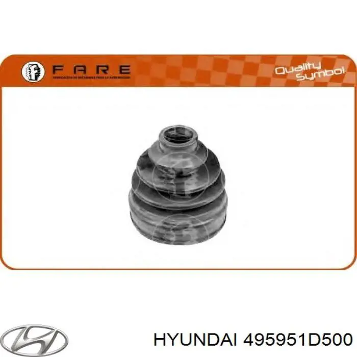 Bota de proteção interna de junta homocinética do semieixo dianteiro Hyundai/Kia 495951D500 preço, a partir de 72,51 USD