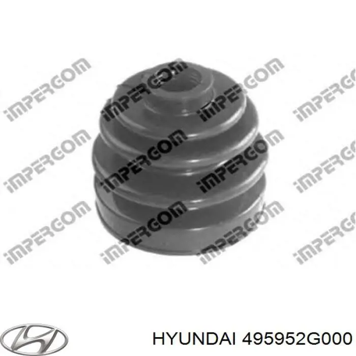 495952G000 Hyundai/Kia Bota de proteção interna de junta homocinética do semieixo dianteiro
