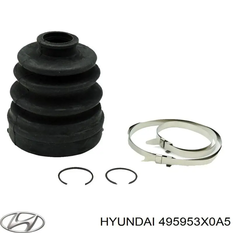 495953X0A5 Hyundai/Kia Bota de proteção interna de junta homocinética do semieixo dianteiro