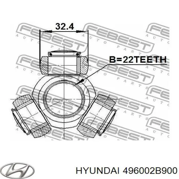 Semieixo traseiro Hyundai/Kia 496002B900 preço, a partir de 93,64 USD