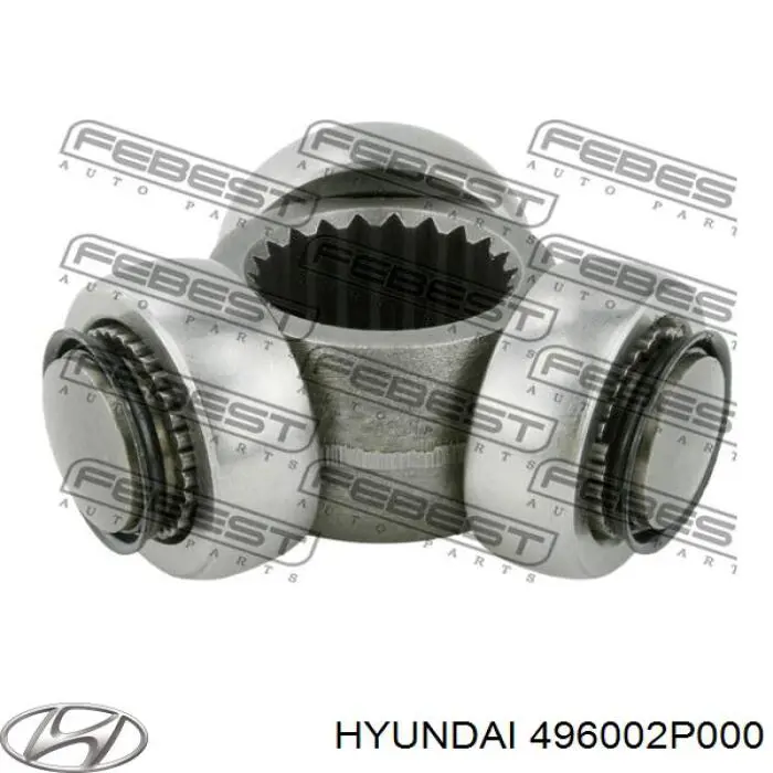 496002P000 Hyundai/Kia Semieixo traseiro
