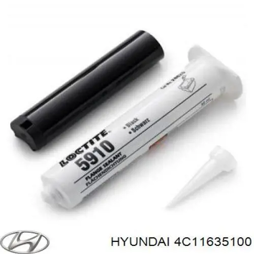 4C11635100 Hyundai/Kia Selante de panela de cárter do motor
