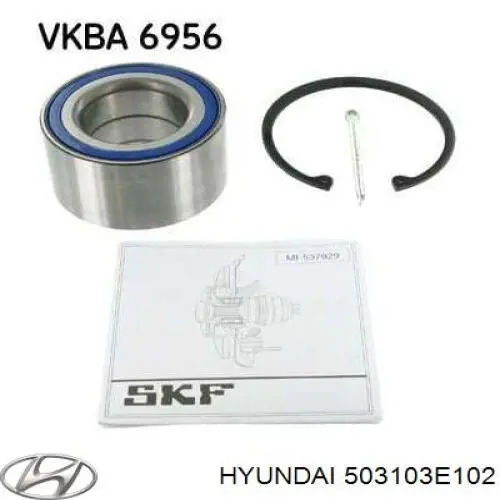 Rolamento de cubo dianteiro Hyundai/Kia 503103E102 preço, a partir de 56,25 USD