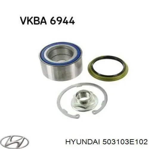 Compre 503103E102 Hyundai/Kia Rolamento de cubo dianteiro