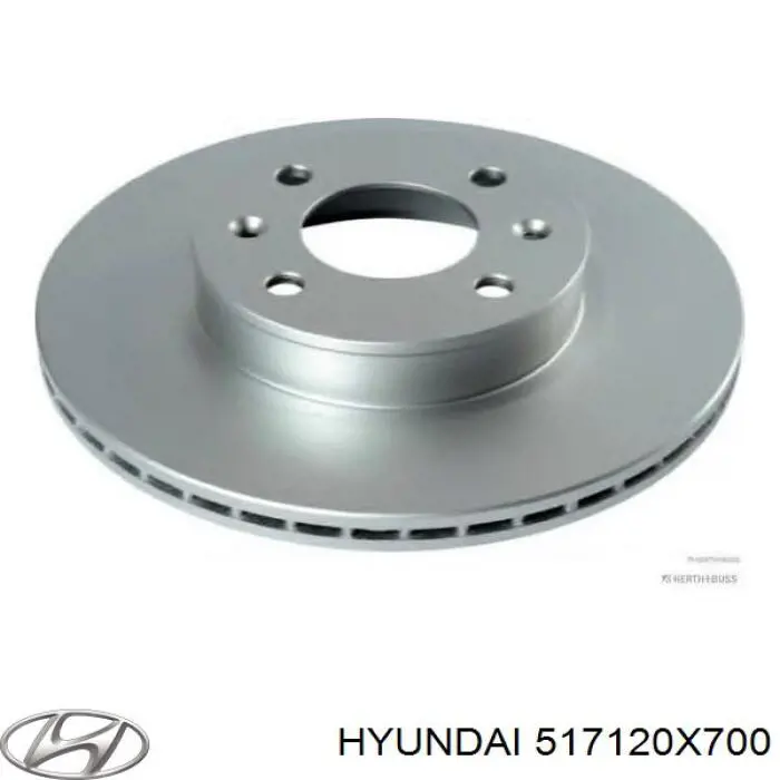Disco do freio dianteiro Hyundai/Kia 517120X700 preço, a partir de 52,56 USD