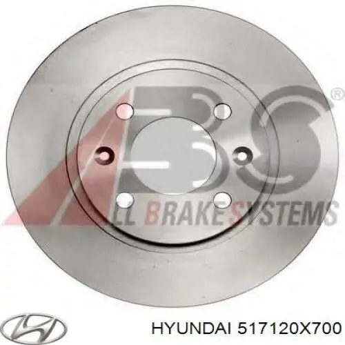 Compre 517120X700 Hyundai/Kia Disco do freio dianteiro