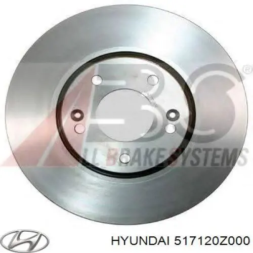 Compre 517120Z000 Hyundai/Kia Disco do freio dianteiro