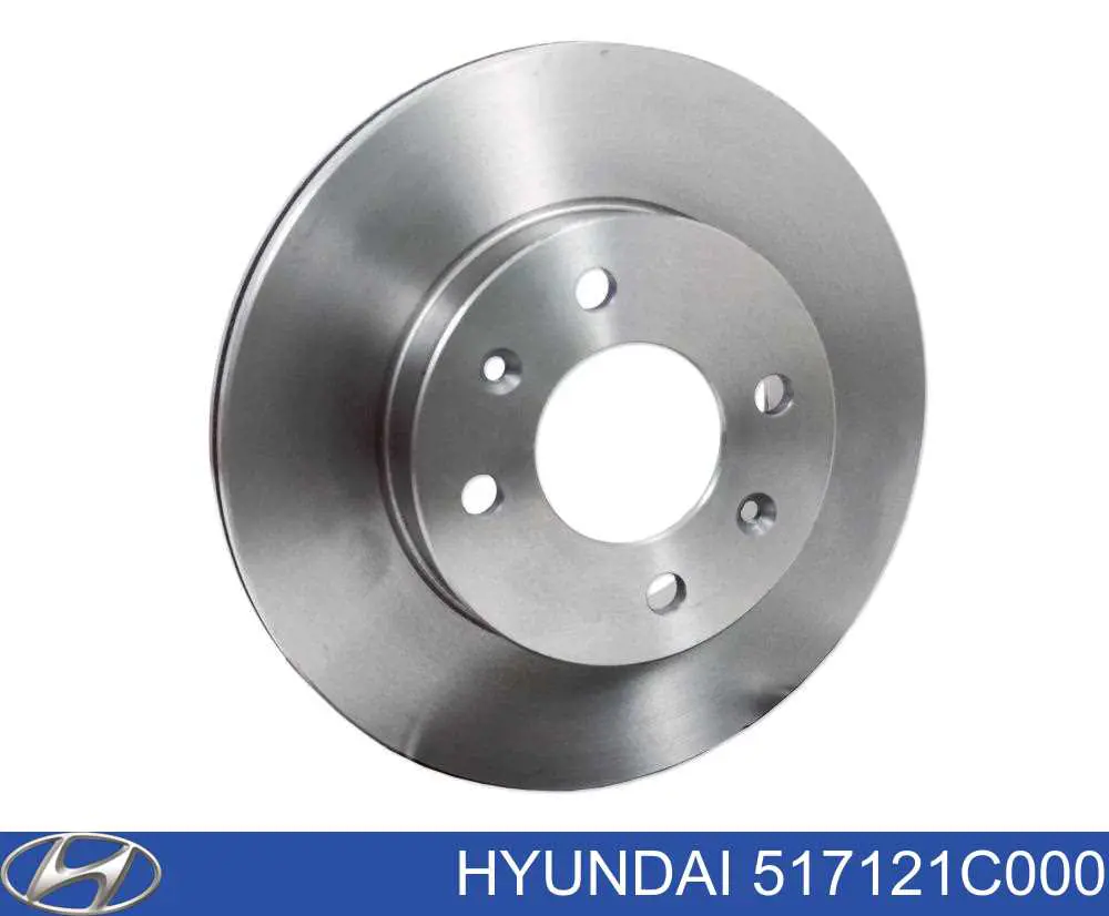 517121C000 Hyundai/Kia Disco do freio dianteiro