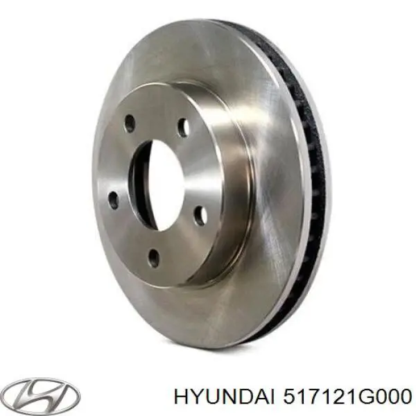 517121G000 Hyundai/Kia Disco do freio dianteiro