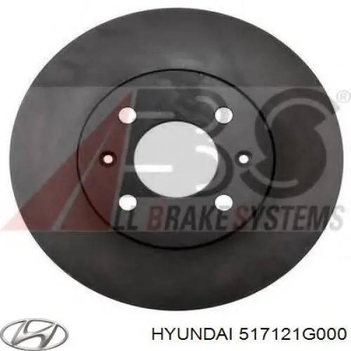 Compre 517121G000 Hyundai/Kia Disco do freio dianteiro