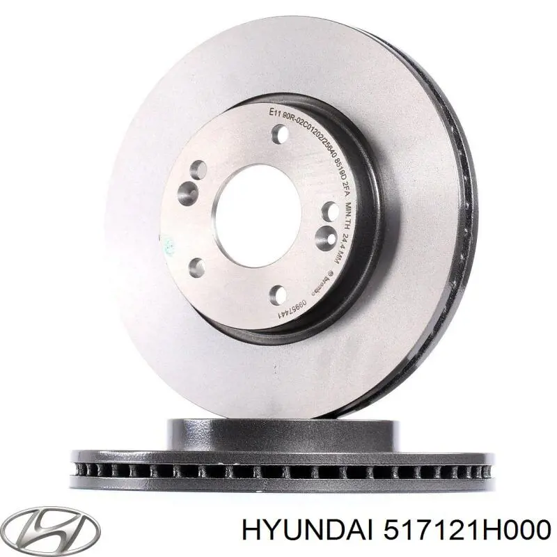 Compre 517121H000 Hyundai/Kia Disco do freio dianteiro