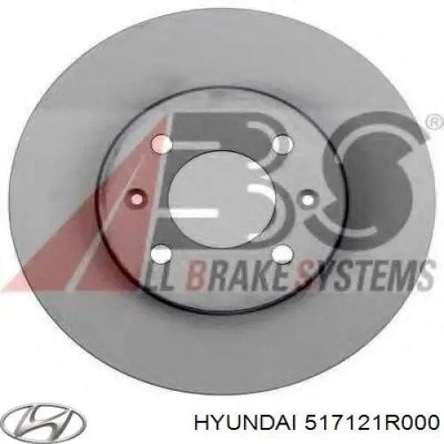 Disco do freio dianteiro Hyundai/Kia 517121R000 preço, a partir de 31,87 USD