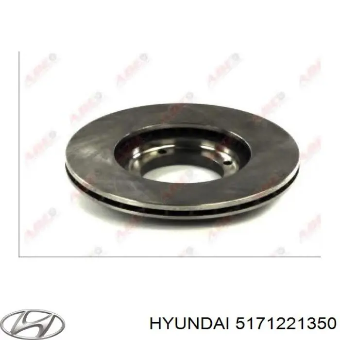 5171221350 Hyundai/Kia Disco do freio dianteiro