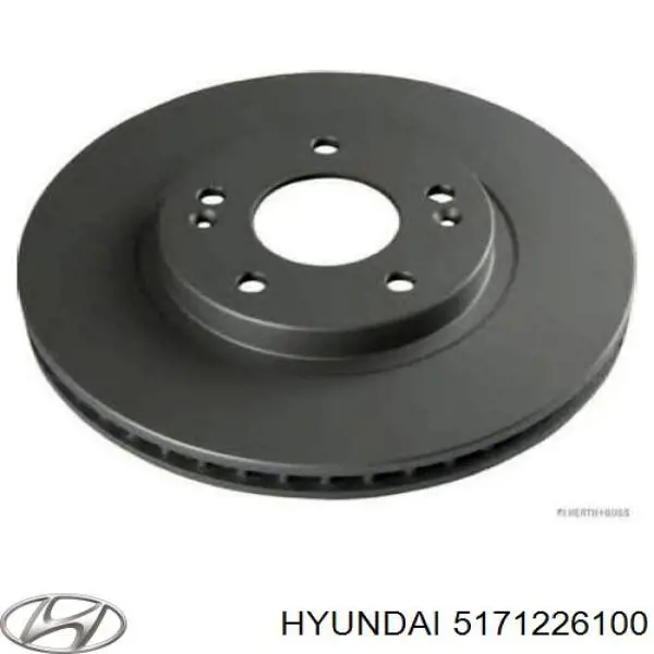 5171226100 Hyundai/Kia Disco do freio dianteiro