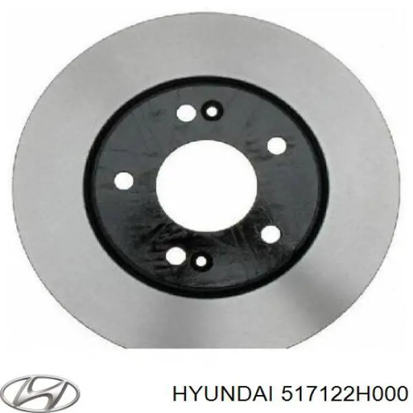 Disco do freio dianteiro Hyundai/Kia 517122H000
