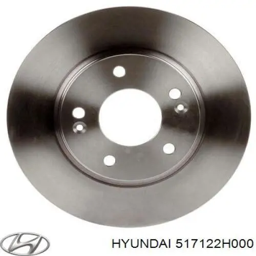 Disco do freio dianteiro 517122H000 Hyundai/Kia