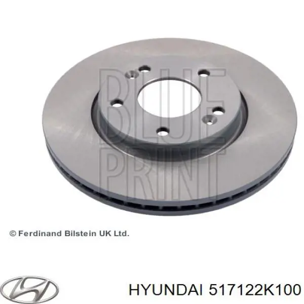Disco do freio dianteiro Hyundai/Kia 517122K100 preço, a partir de 50,31 USD