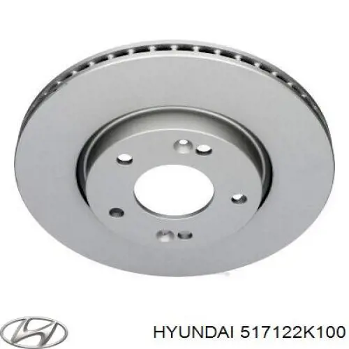Compre 517122K100 Hyundai/Kia Disco do freio dianteiro