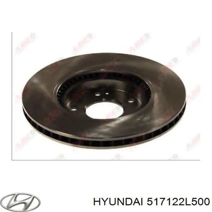 Compre 517122L500 Hyundai/Kia Disco do freio dianteiro
