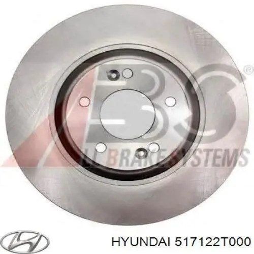 Compre 517122T000 Hyundai/Kia Disco do freio dianteiro