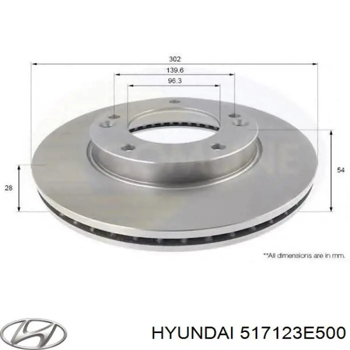 Disco do freio dianteiro Hyundai/Kia 517123E500 preço, a partir de 67,66 USD