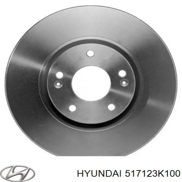 Disco do freio dianteiro Hyundai/Kia 517123K100 preço, a partir de 46,31 USD