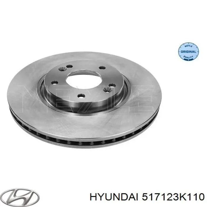 Compre 517123K110 Hyundai/Kia Disco do freio dianteiro