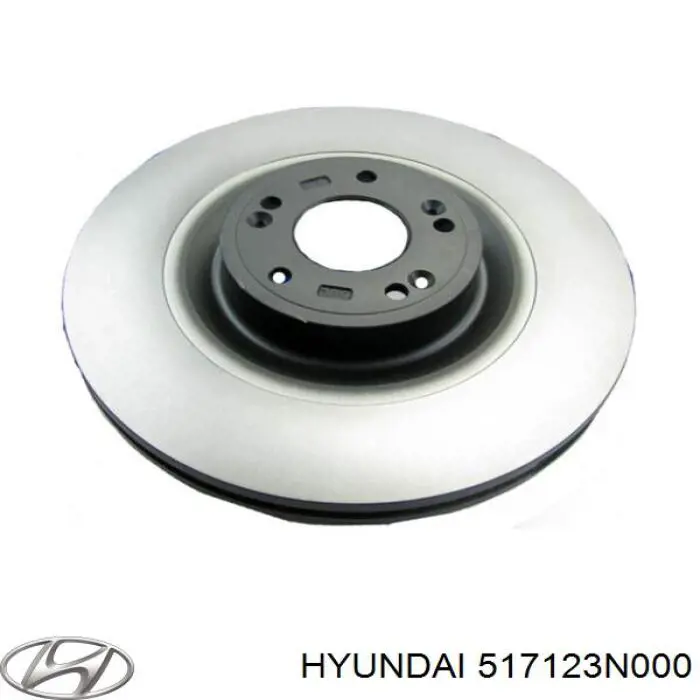 517123N000 Hyundai/Kia Disco do freio dianteiro