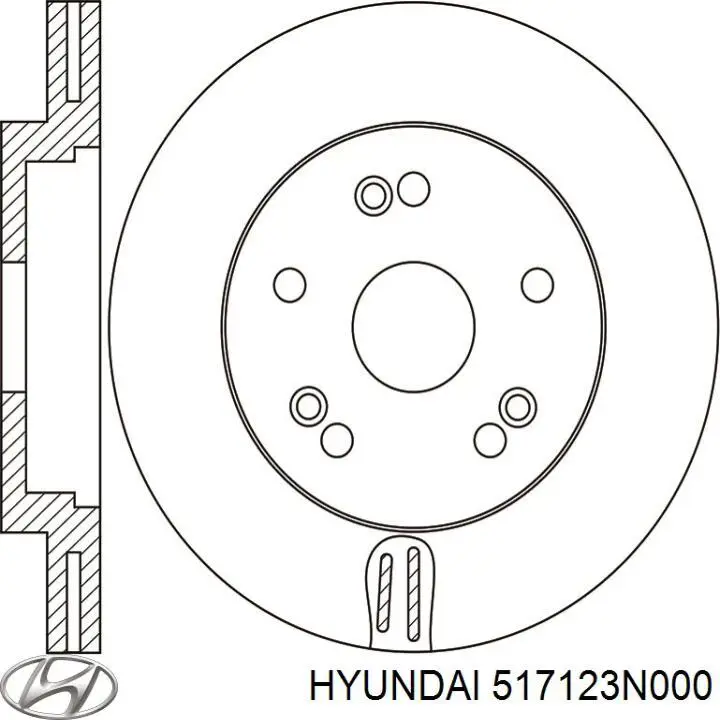 Disco do freio dianteiro Hyundai/Kia 517123N000 preço, a partir de 105,76 USD