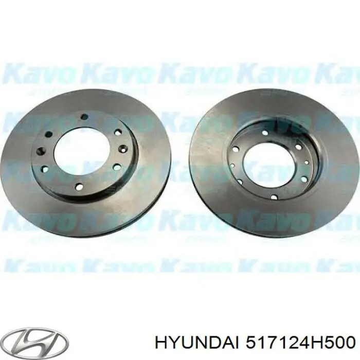 Compre 517124H500 Hyundai/Kia Disco do freio dianteiro