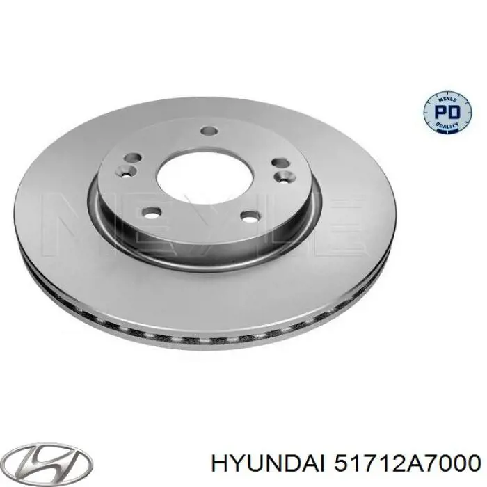 Disco do freio dianteiro Hyundai/Kia 51712A7000 preço, a partir de 36,81 USD
