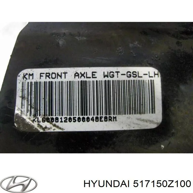 Pino moente (extremidade do eixo) dianteiro esquerdo Hyundai/Kia 517150Z100 preço, a partir de 85,13 USD