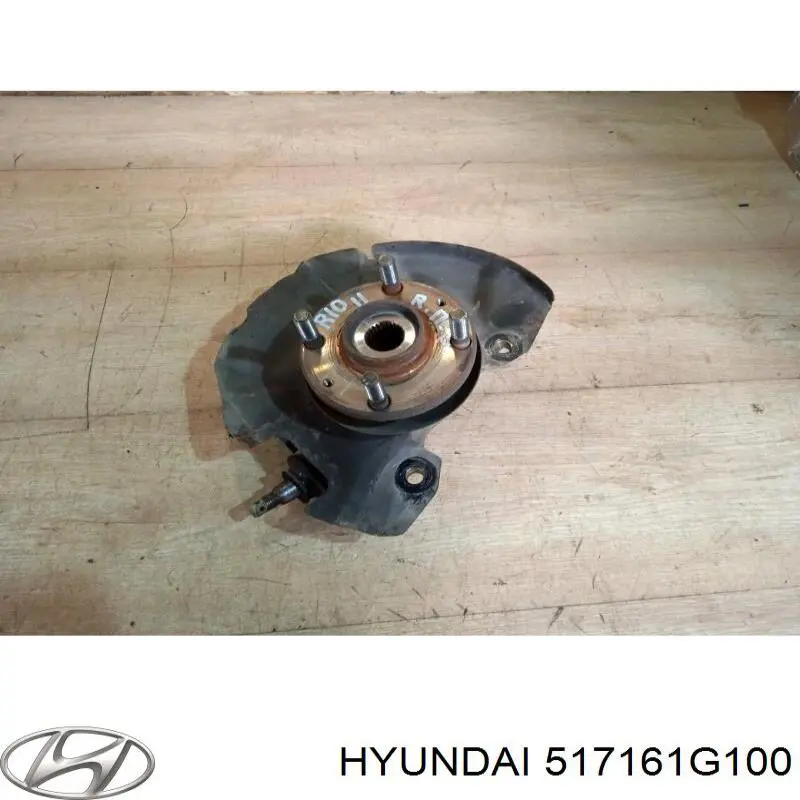 517161G100 Hyundai/Kia Pino moente (extremidade do eixo) dianteiro direito