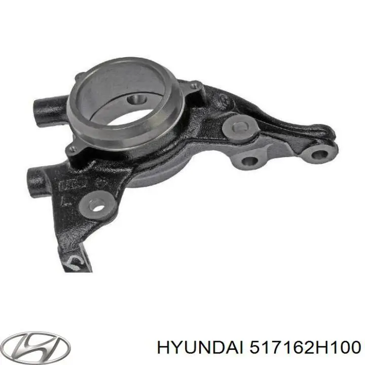 517162H100 Hyundai/Kia Pino moente (extremidade do eixo) dianteiro direito