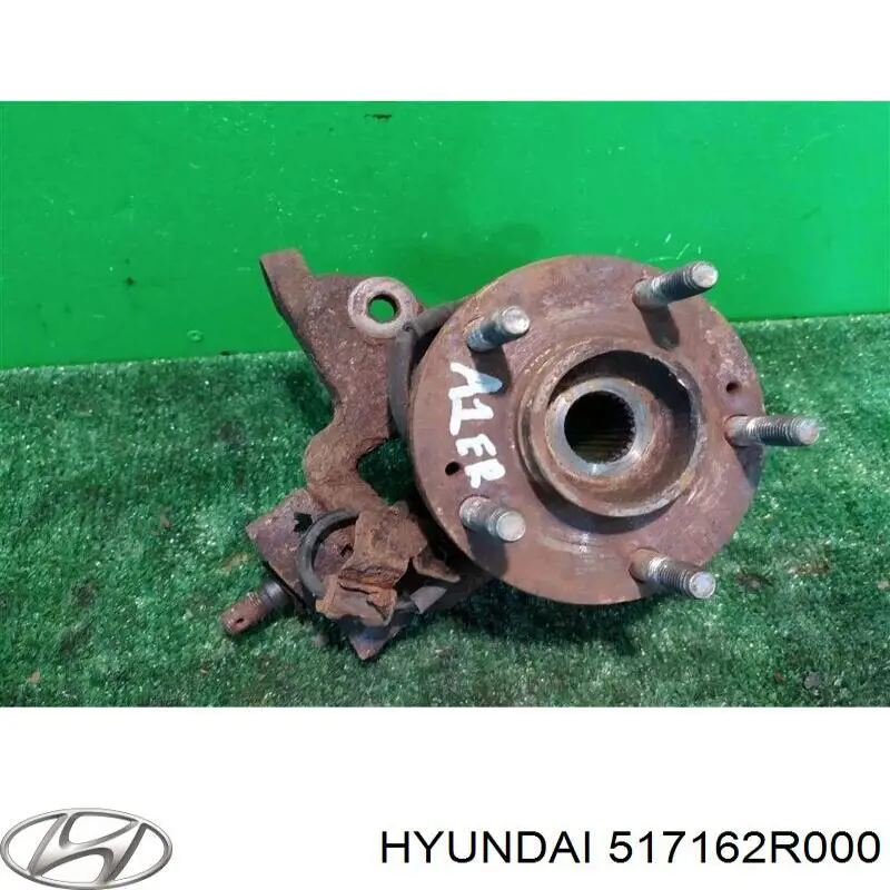 517162R000 Hyundai/Kia Pino moente (extremidade do eixo) dianteiro direito