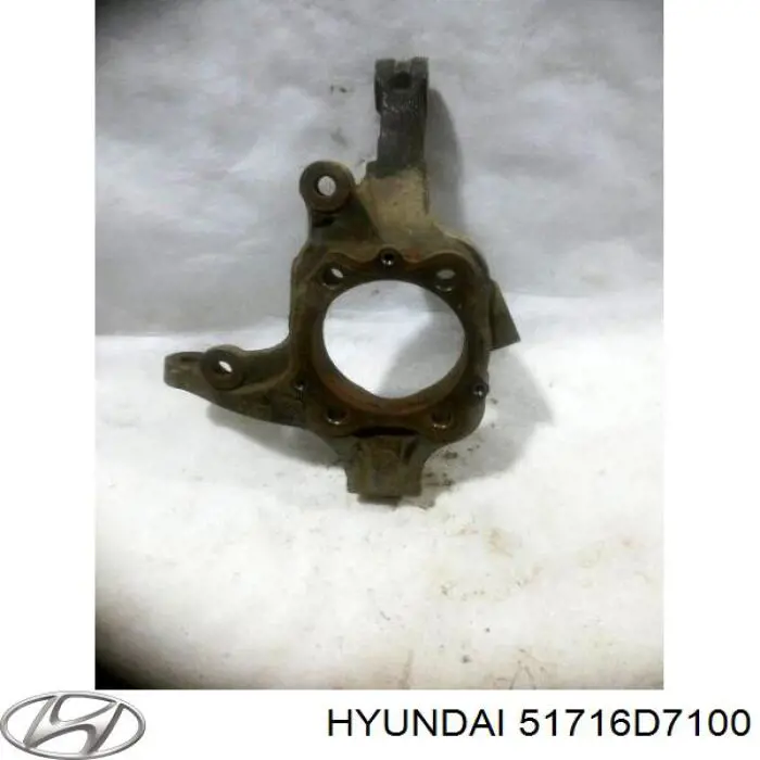 51716D7100 Hyundai/Kia Pino moente (extremidade do eixo) dianteiro direito