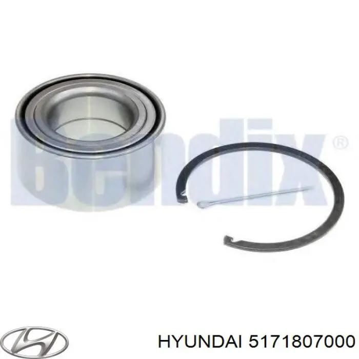 5171807000 Hyundai/Kia Anel de travagem de rolamento de cubo dianteiro