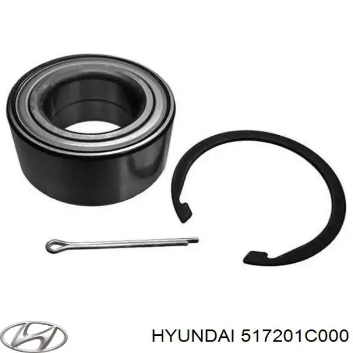 517201C000 Hyundai/Kia Rolamento de cubo dianteiro