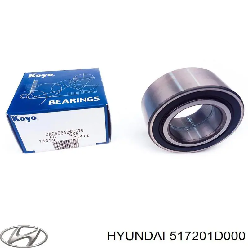 Compre 517201D000 Hyundai/Kia Rolamento de cubo dianteiro