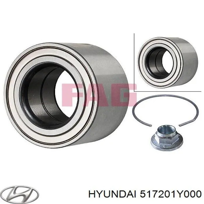 Rolamento de cubo dianteiro Hyundai/Kia 517201Y000 preço, a partir de 44,69 USD