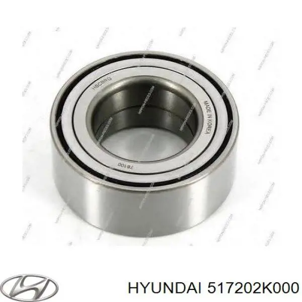 Rolamento de cubo dianteiro Hyundai/Kia 517202K000 preço, a partir de 27,54 USD