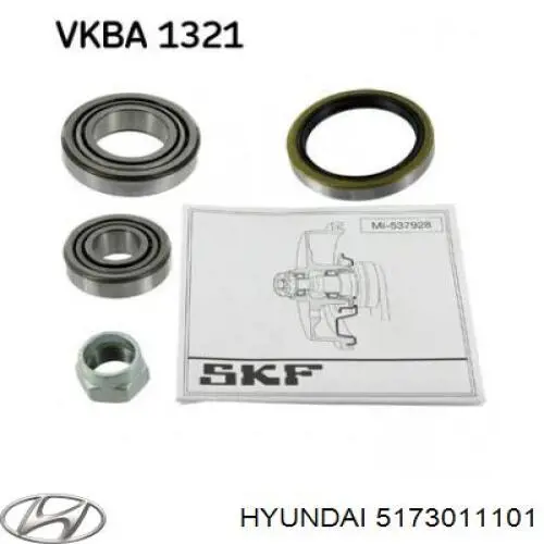 Compre 5173011101 Hyundai/Kia Rolamento externo de cubo traseiro