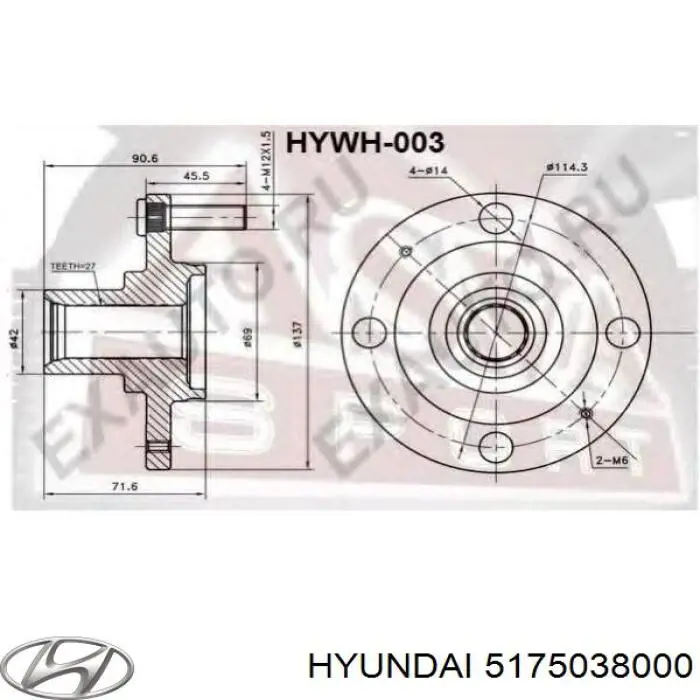 Compre 5175038000 Hyundai/Kia Cubo dianteiro
