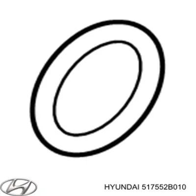 517552B010 Hyundai/Kia Proteção do freio de disco dianteiro esquerdo