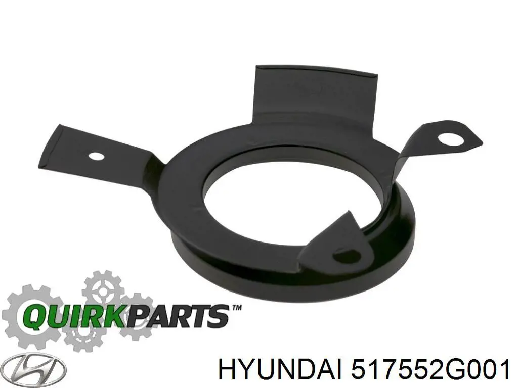 517552G001 Hyundai/Kia Proteção do freio de disco dianteiro esquerdo