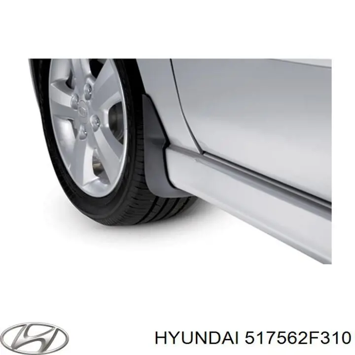 517562F310 Hyundai/Kia Proteção do freio de disco dianteiro direito
